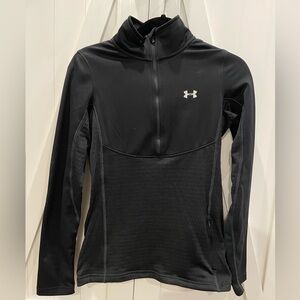 Under Armour 1/3 Zip Up Jacket - Black - Size XS - Like New